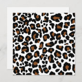 Cartes Pour Fêtes Annuelles Leopard Big Cat Fur Motif Imprimer (Devant / Derrière)