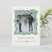 Cartes Pour Fêtes Annuelles L'épinette agricole ensemble au coeur (Debout devant)