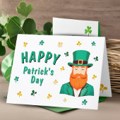 Cartes Pour Fêtes Annuelles Leprechaun Clover Shamrock Patrick's Day