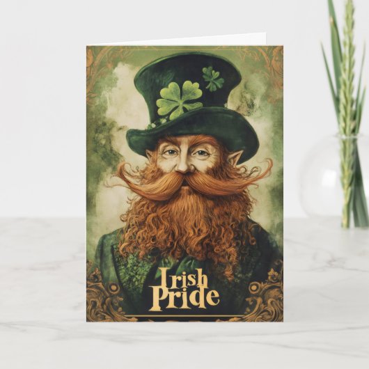 Cartes Pour Fêtes Annuelles Leprechaun Irish Pride St. Patrick's Day (Devant)