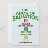 Cartes Pour Fêtes Annuelles Les ABC du salut (Devant)