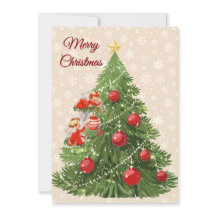 Les anges décorant l'arbre | Crème