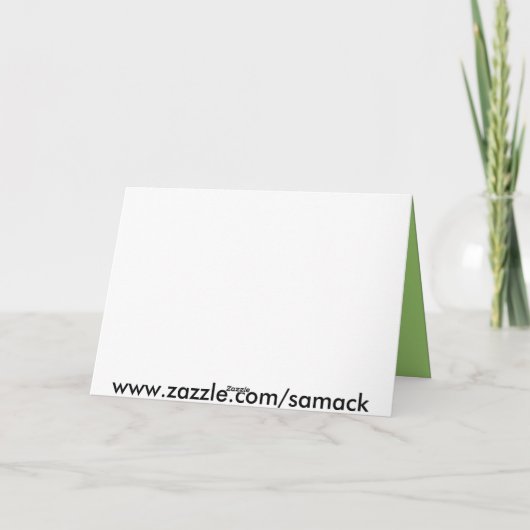 Cartes Pour Fêtes Annuelles Les anges en vert (Dos)