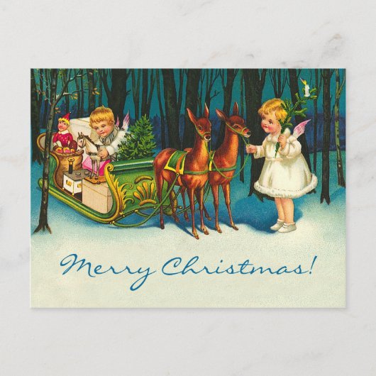 Cartes Pour Fêtes Annuelles Les anges sur le chemin (Devant)