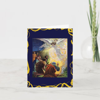 Cartes Pour Fêtes Annuelles Les anges visitent les bergers