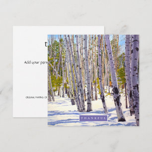 Cartes Pour Fêtes Annuelles Les arbres d'Aspen dans la forêt