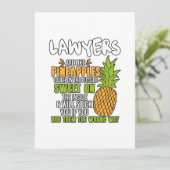 Cartes Pour Fêtes Annuelles Les Avocats Sont Comme Des Ananas. (Debout devant)