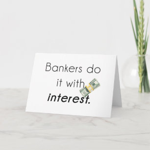 Cartes Pour Fêtes Annuelles Les banquiers le font !