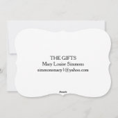 CARTES POUR FÊTES ANNUELLES LES CADEAUX (Dos)