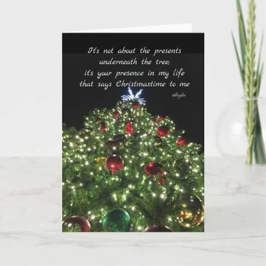 Cartes Pour Fêtes Annuelles Les Cadeaux de Noël (Devant)