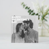 Cartes Pour Fêtes Annuelles Les câlins et les baisers Heureuse Sainte-Valentin (Debout devant)