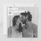 Cartes Pour Fêtes Annuelles Les câlins et les baisers Heureuse Sainte-Valentin (Devant)