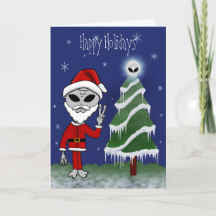 Cartes Pour Fêtes Annuelles Les Cards de Santa Holiday