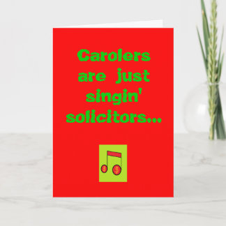 Cartes Pour Fêtes Annuelles Les caroleurs ne font que chanter des avocats...