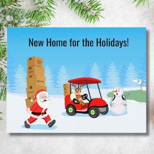 Cartes Pour Fêtes Annuelles Les cartons de déménagement du Père Noël avec des