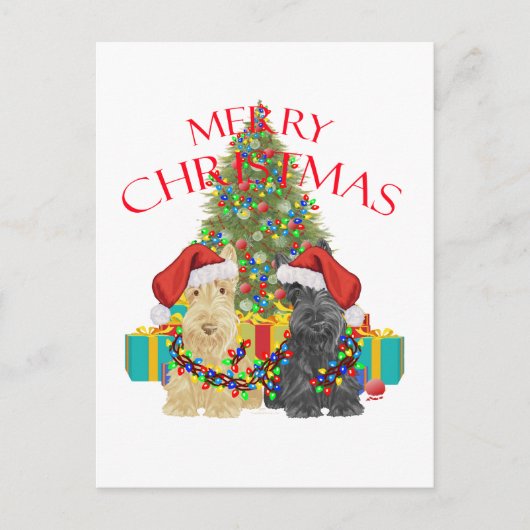 Cartes Pour Fêtes Annuelles Les Casques de Santa (Devant)