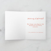 Cartes Pour Fêtes Annuelles Les chats sur l'arbre de Noël (Intérieur)