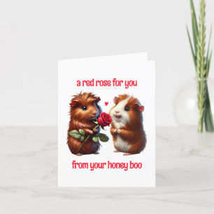Cartes Pour Fêtes Annuelles Les cochons de Guinée mignons en amour Échanger un