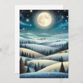 Cartes Pour Fêtes Annuelles Les collines (Devant / Derrière)