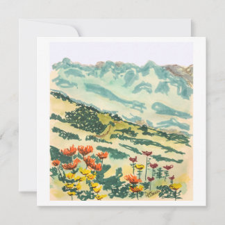 Cartes Pour Fêtes Annuelles Les collines sont vivantes - Art Print Card