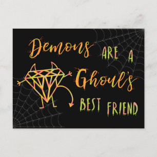 Cartes Pour Fêtes Annuelles Les démons d'Halloween sont les meilleurs amis des