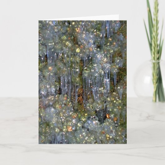 Cartes Pour Fêtes Annuelles Les diamants de l'hiver (Devant)