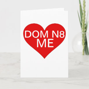 Cartes Pour Fêtes Annuelles Les DOM drôles n8 de valentine j'amour bestselling