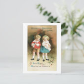 Cartes Pour Fêtes Annuelles Les enfants d'acclamation de Noël (Debout devant)