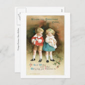 Cartes Pour Fêtes Annuelles Les enfants d'acclamation de Noël (Devant / Derrière)