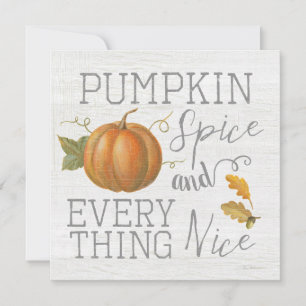 Cartes Pour Fêtes Annuelles Les épices Citrouilles et tout est bon