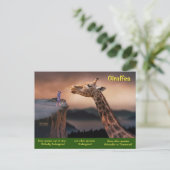 Cartes Pour Fêtes Annuelles Les espèces de girafe sont maintenant en danger - (Debout devant)