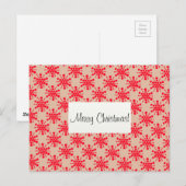 Cartes Pour Fêtes Annuelles Les étoiles rouges Joyeux Noël ! (Devant / Derrière)