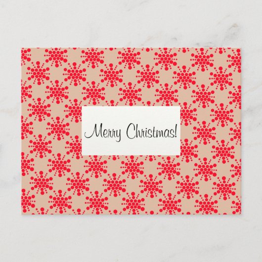 Cartes Pour Fêtes Annuelles Les étoiles rouges Joyeux Noël ! (Devant)