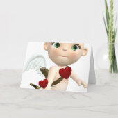 Cartes Pour Fêtes Annuelles les étreintes m'embrassent, cupidon (Dos)