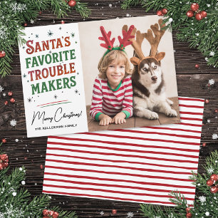 Cartes Pour Fêtes Annuelles Les fauteurs de troubles de Noël Funny Christmas
