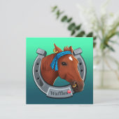 Cartes Pour Fêtes Annuelles Les gaufres du jument (Debout devant)