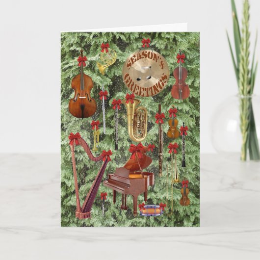 Cartes Pour Fêtes Annuelles Les Greetings de Symphonic Season (Devant)