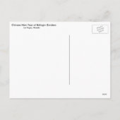 Cartes Pour Fêtes Annuelles Les Jardins chinois (Dos)