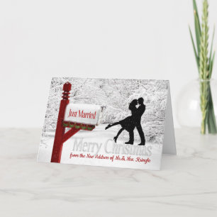 Cartes Pour Fêtes Annuelles Les jeunes mariés viennent de se marier Nouvelle a