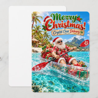 Cartes Pour Fêtes Annuelles Les joyeuses aventures du Père Noël | Noël au bord