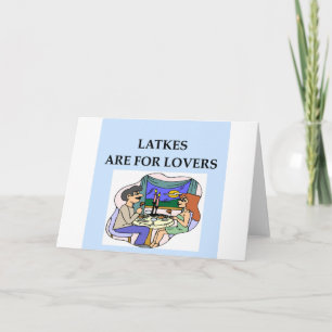 Cartes Pour Fêtes Annuelles Les LATKS sont destinés aux amoureux