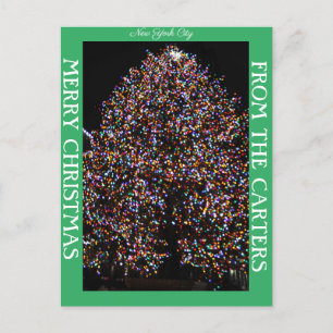 CARTES POUR FÊTES ANNUELLES LES LUMIÈRES DE NOËL À LA ROCHE NOËL