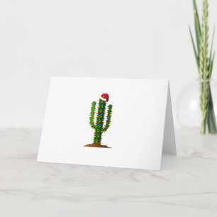 Cartes Pour Fêtes Annuelles Les lumières de Noël de l'Arizona Saguaro Cactus