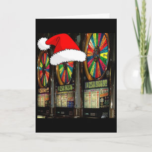 Cartes Pour Fêtes Annuelles Les machines à sous de Noël de Las Vegas