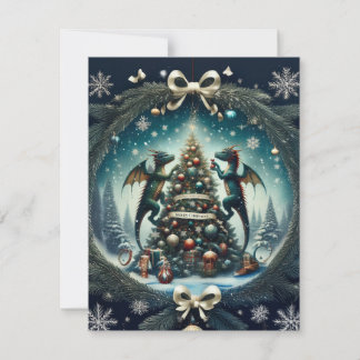 Cartes Pour Fêtes Annuelles Les merveilles de Noël des Dragons