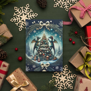 Cartes Pour Fêtes Annuelles Les merveilles de Noël des Dragons