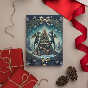Cartes Pour Fêtes Annuelles Les merveilles de Noël des Dragons