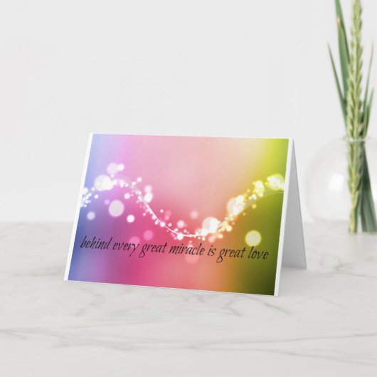 Cartes Pour Fêtes Annuelles Les miracles de Noël (Devant)