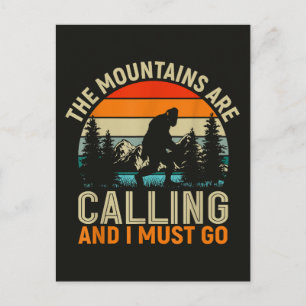 Cartes Pour Fêtes Annuelles Les montagnes m'appellent et je dois y aller