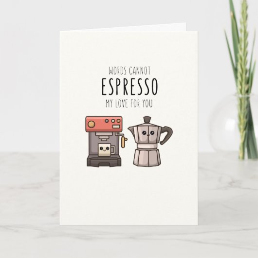 Cartes Pour Fêtes Annuelles Les Mots Ne Peuvent Pas Exprimer Mon Amour (Devant)